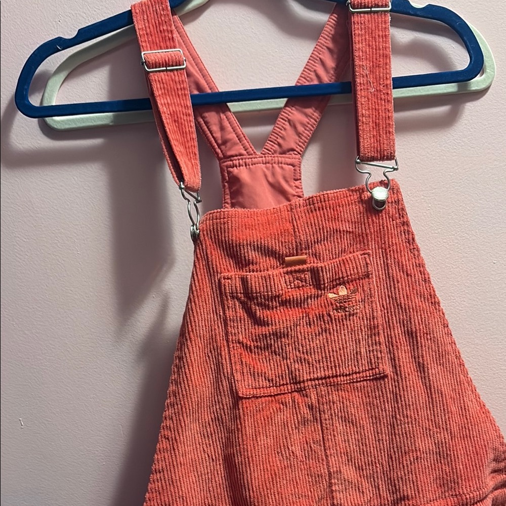 Adidas Pink Corduroy Overalls